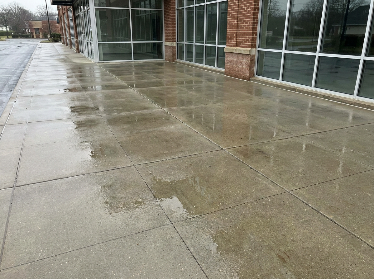 Commercial pressure washing after