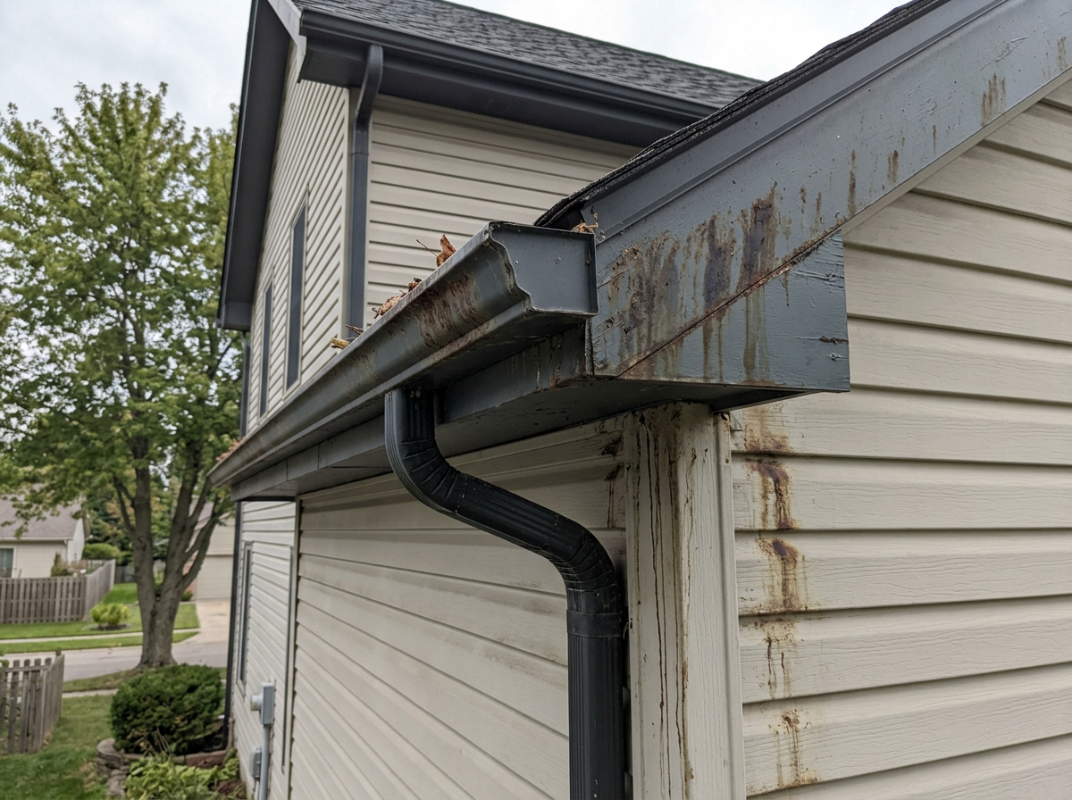 Gutter brightening before